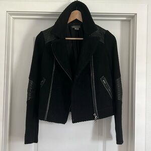 Vince | Black Moto Jacket (lined) | Size xs
